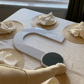 Plateau Tournant Ovale Multifonctionnel